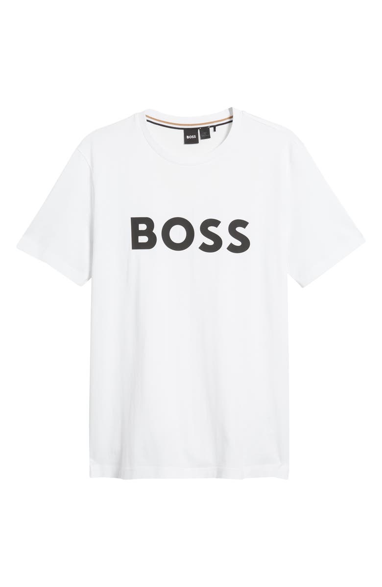 BOSS Tiburt Logo Graphic T-Shirt, Alternate, color, White