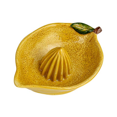Countryside Citrus Stoneware Lemon Juicer, Multicolor
