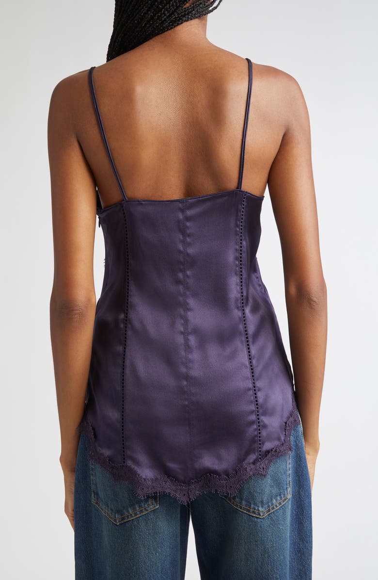 Isabel Marant Diandra Stretch Silk Camisole, Alternate, color, Black Midnight