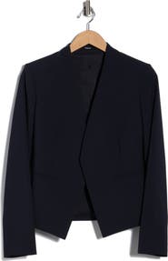 Theory Lanai Open Front Stretch Wool Blazer