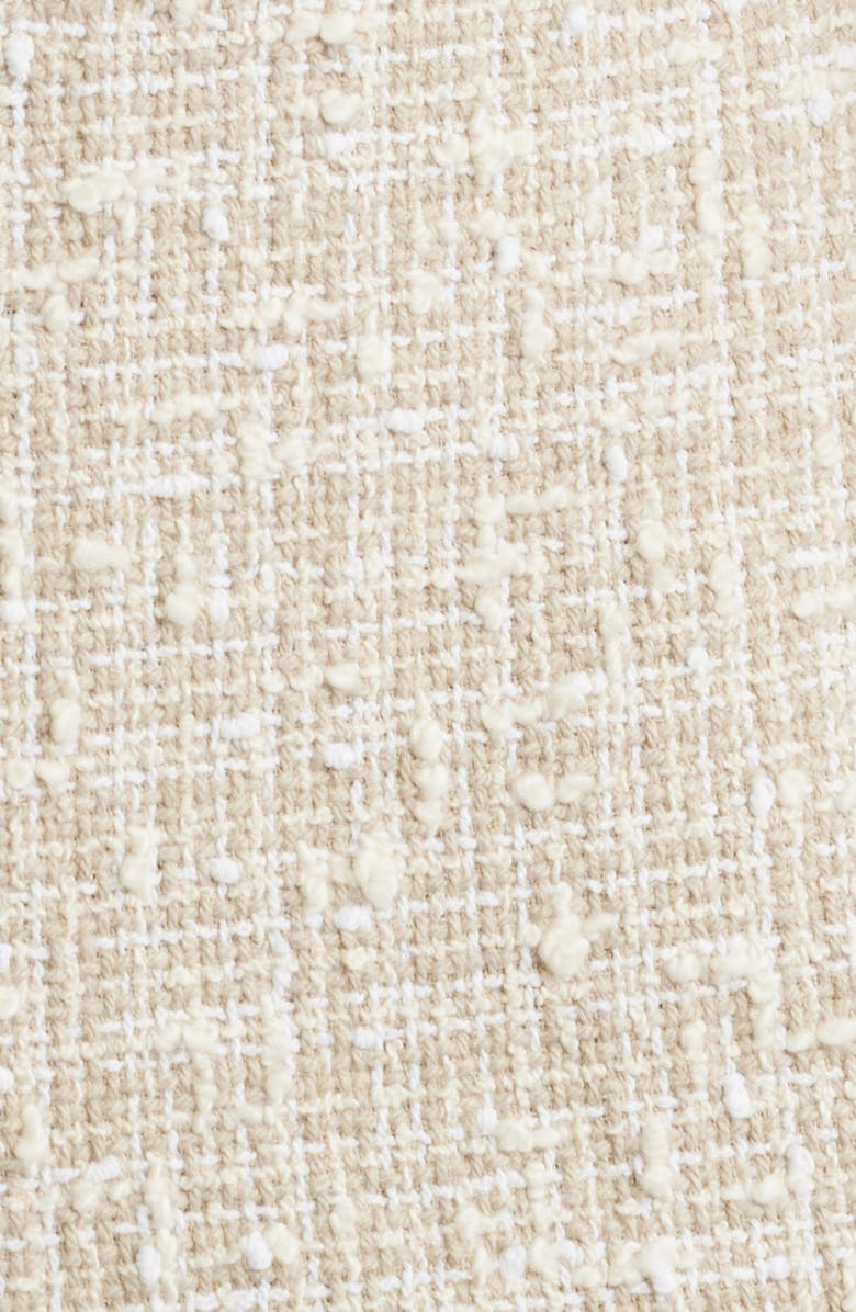 BOSS Jia Cotton Blend Tweed Blazer, Alternate, color, Soft Cream Tweed