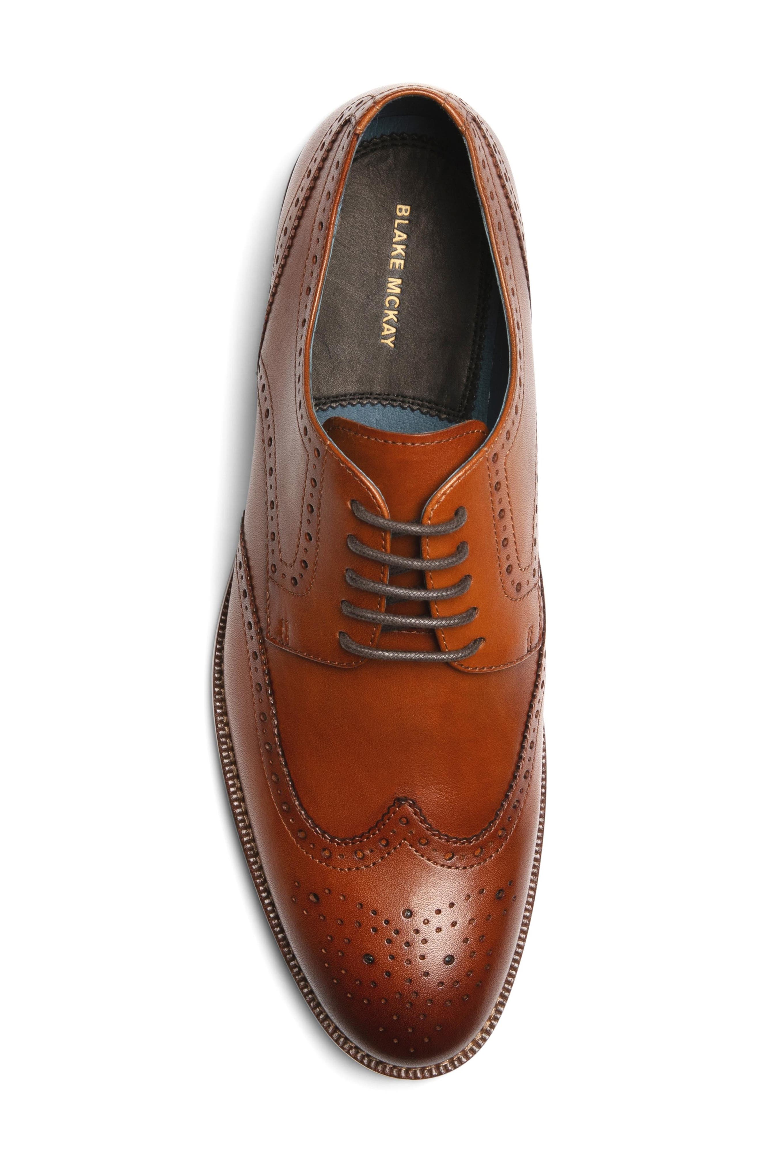 Marshall Wingtip Derby, Alternate, color, COGNAC