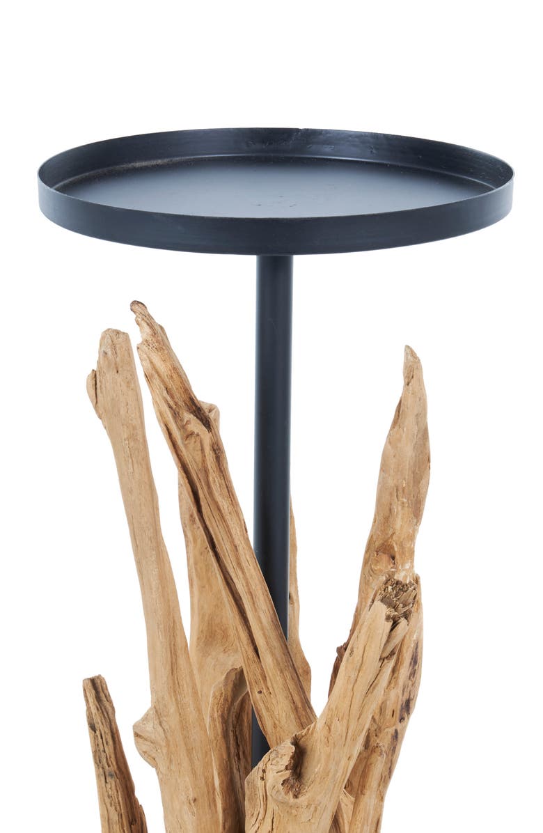 GINGER BIRCH STUDIO Teakwood Candleholder, Alternate, color,