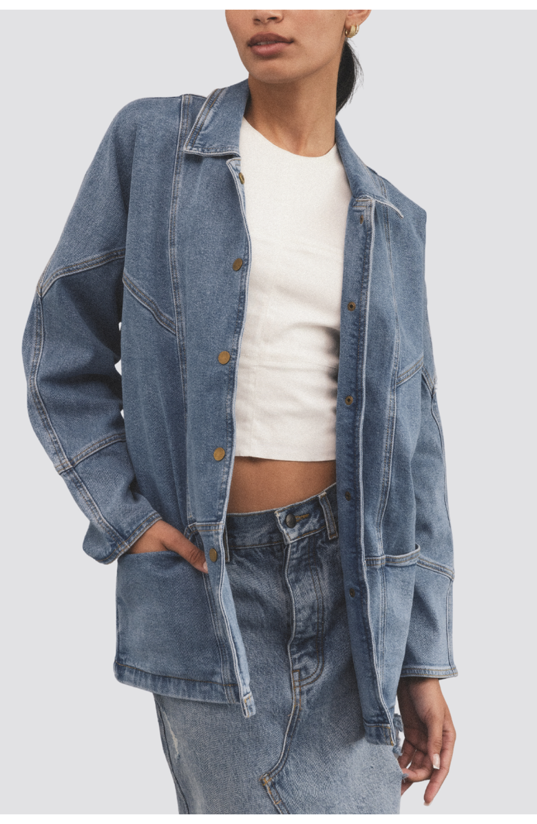 TT Studios Linda Denim Jacket, Alternate, color, Union Sq.
