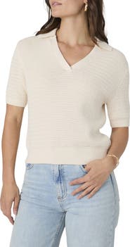 French Connection V-Neck Collar Knit Top
