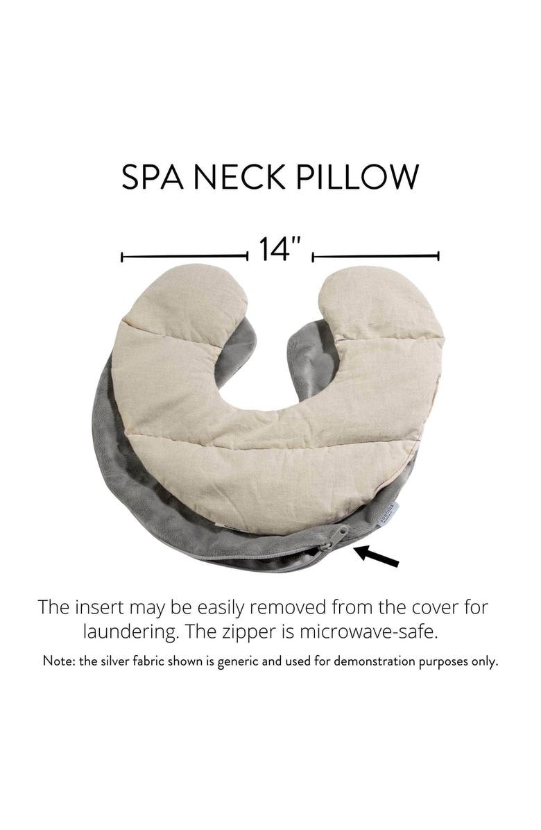 Sonoma Lavender Eucalyptus Neck Pillow, Alternate, color, Silver Fox