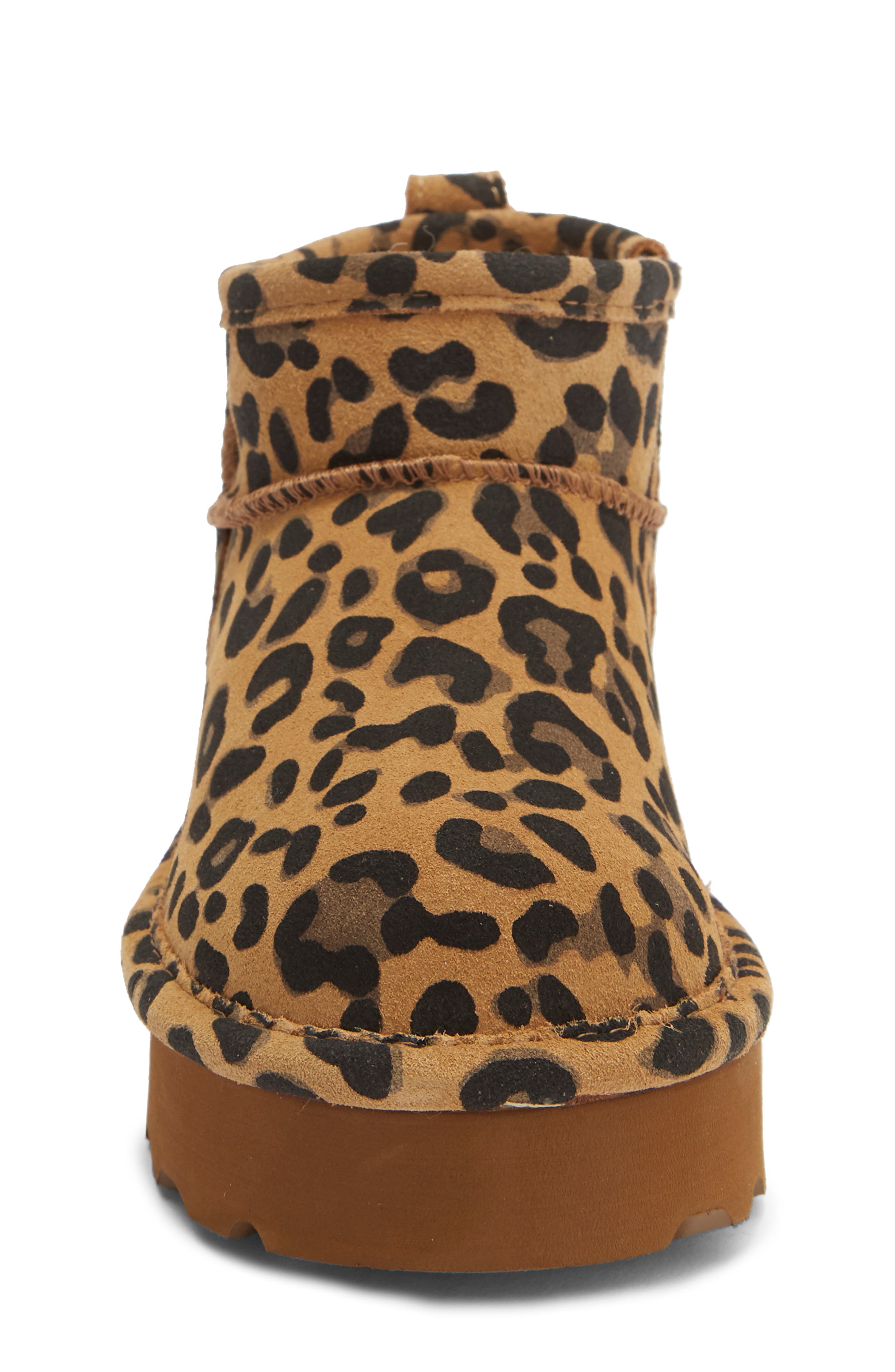 Kids' Retro Shorty Exotic Bootie, Alternate, color, TOBACCO LEOPARD