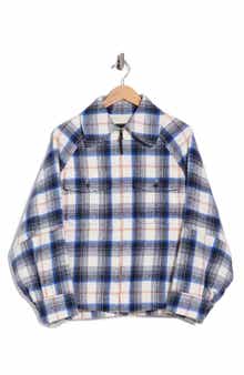 Plaid Zip Front Jacket