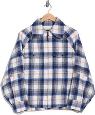 Longchamp Plaid Zip Front Jacket