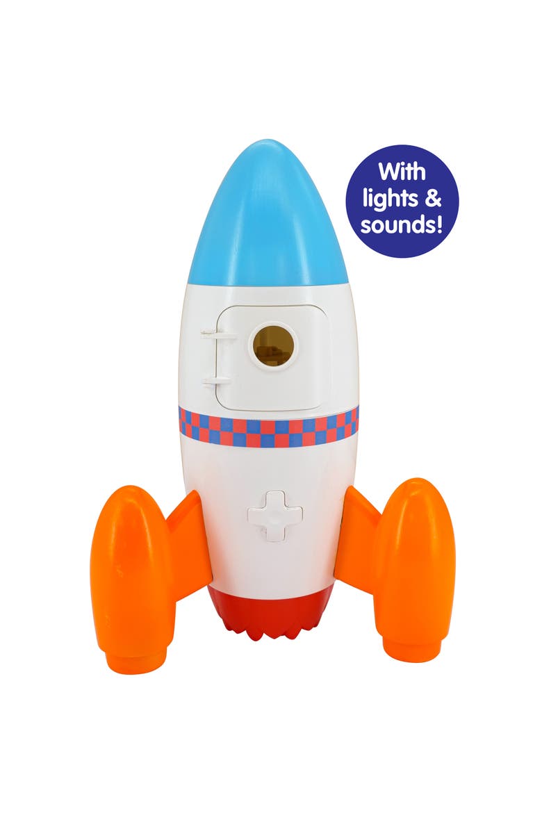 Blast-N-Go Activity Rocket Motorized Space Ship Adventure Toy, Alternate, color, White