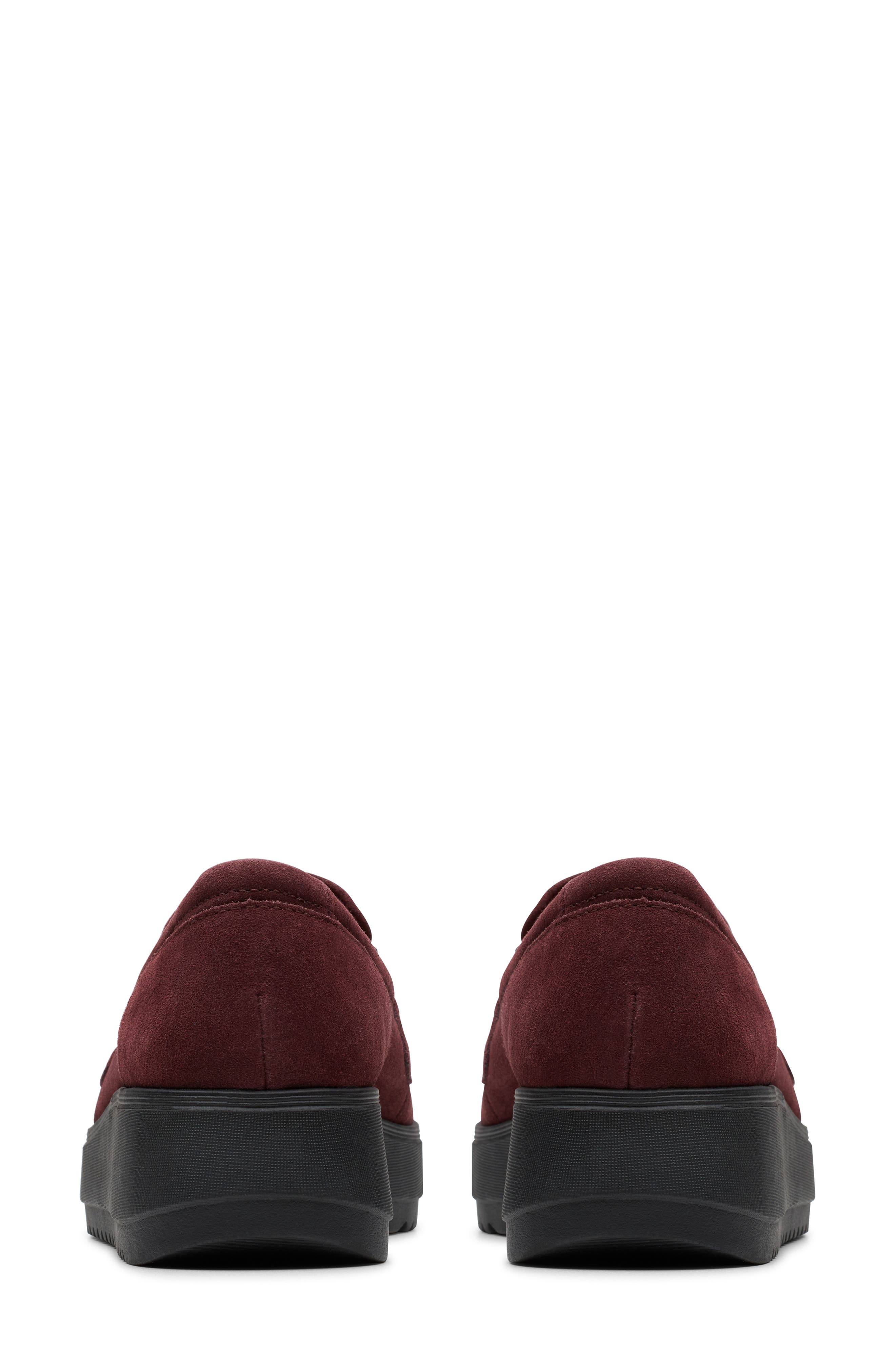 Zylah Top Platform Loafer, Alternate, color, PLUM SUEDE