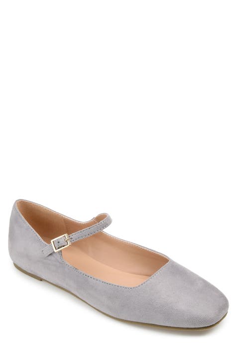 Gray flat shoes online