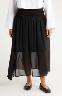 Renee C Sheer Maxi Skirt