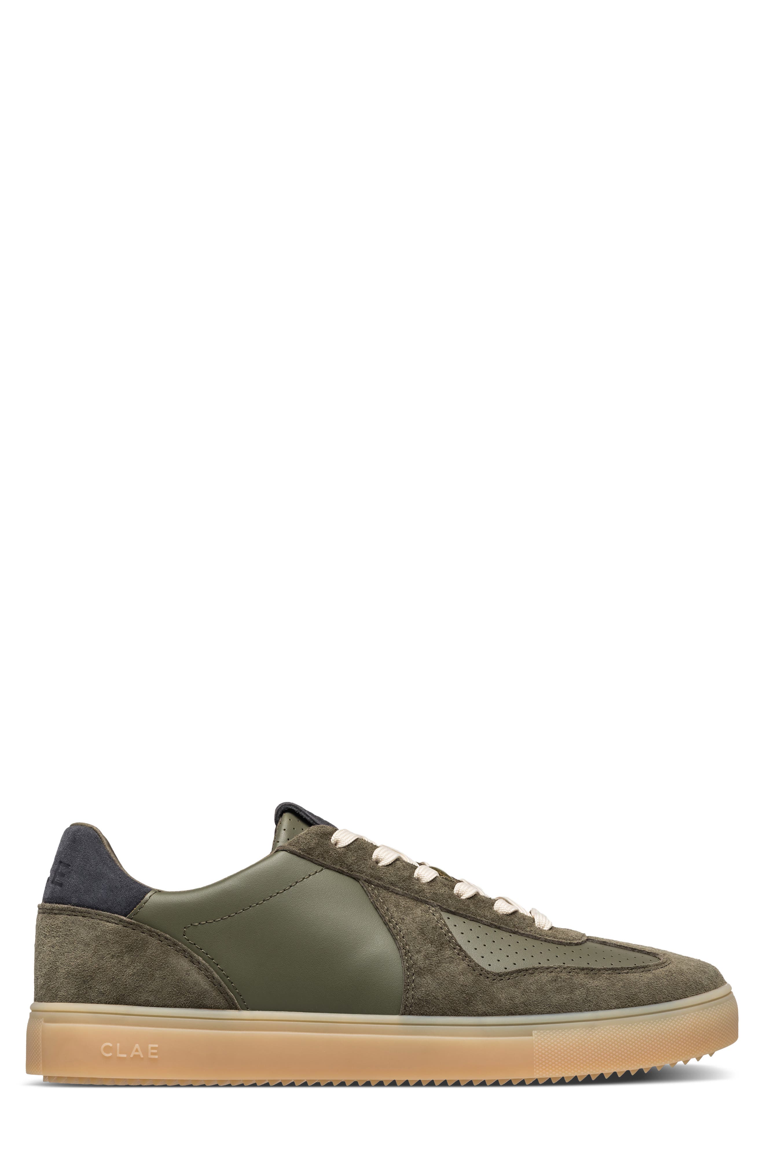 Bastian Leather Sneaker, Alternate, color, GREEN
