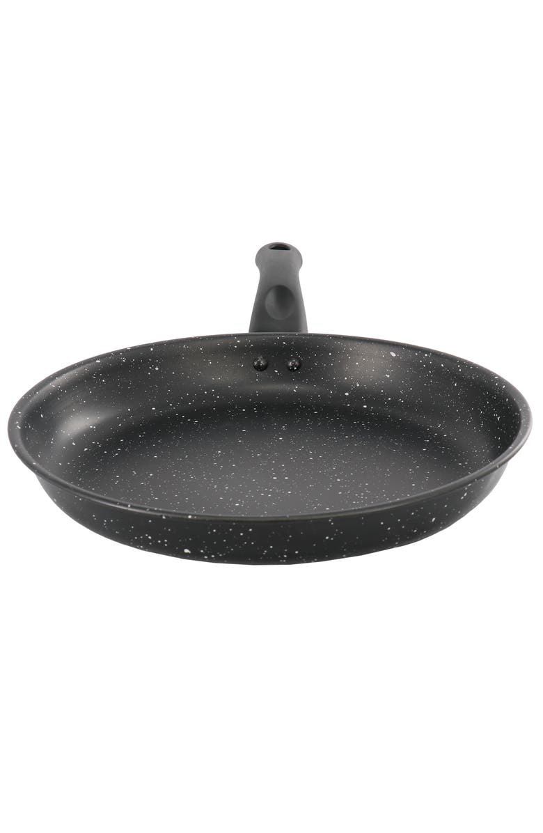 Gibson Home Delhi 11 Inch Round Nonstick Carbon Steel Frying Pan, Alternate, color, White