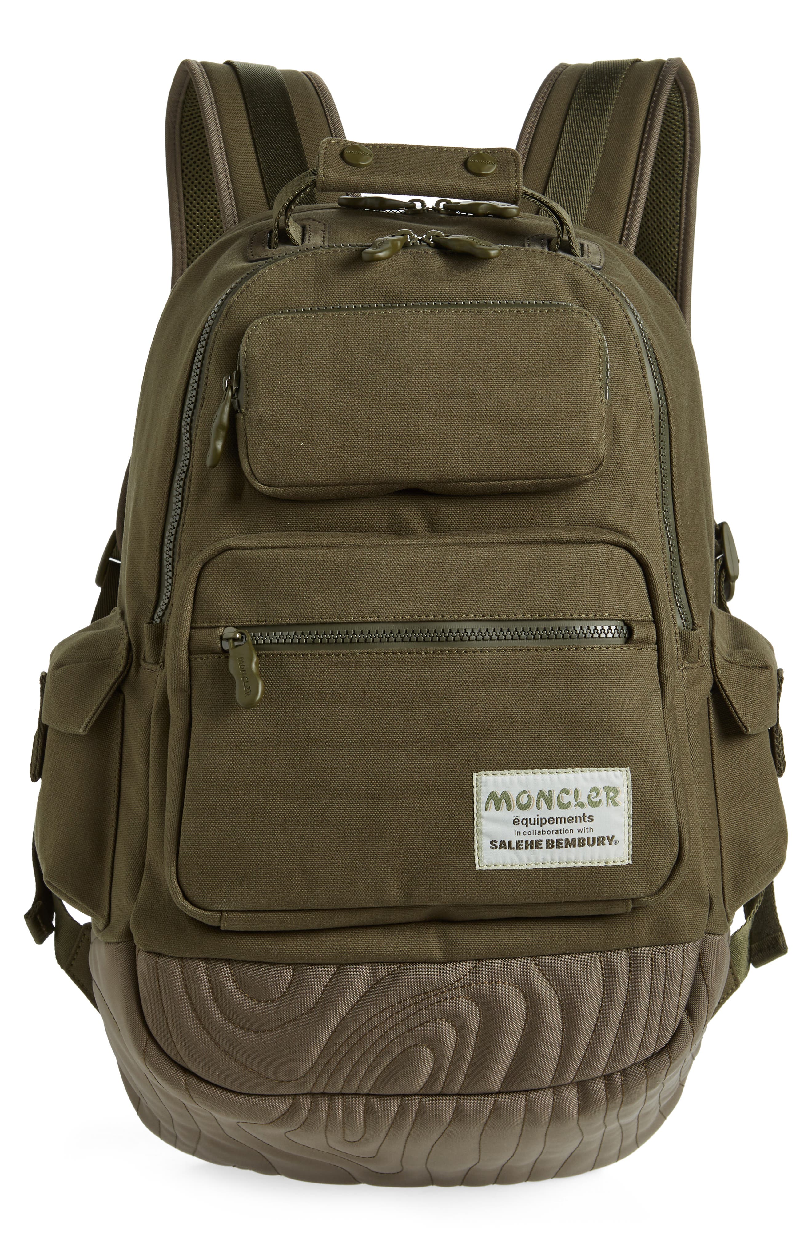 Moncler Genius x Salehe Bembury Canvas Backpack, Main, color, 