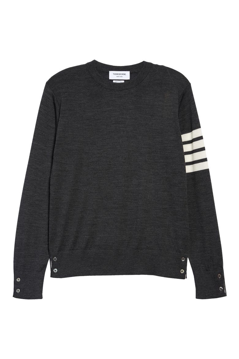 Men's 4-Bar Merino Wool Sweater, Alternate, color, DARK GREY