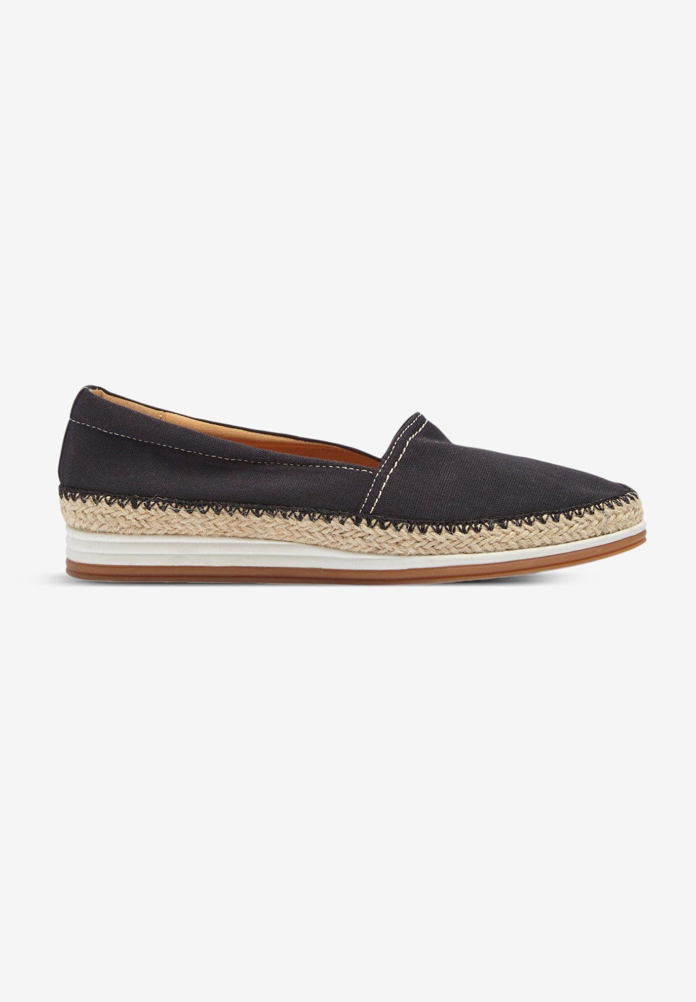 Comfortview The Spencer Slip On Flat, Alternate, color, Black