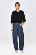 COS Inlet Bouclé Curved-leg Jeans