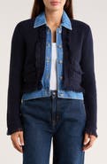 NVLT Denim Collar Cardigan