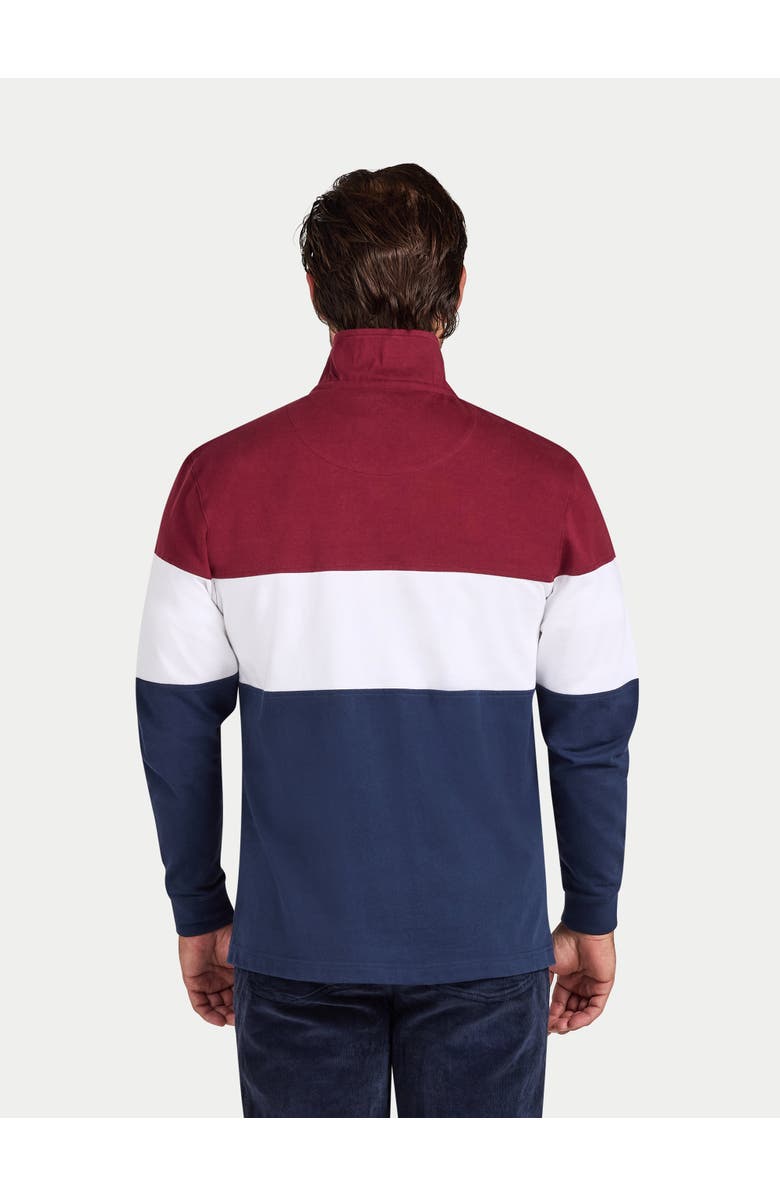 Raging Bull Cut & Sew Quarter Zip Sweatshirt, Alternate, color, Navy/Red