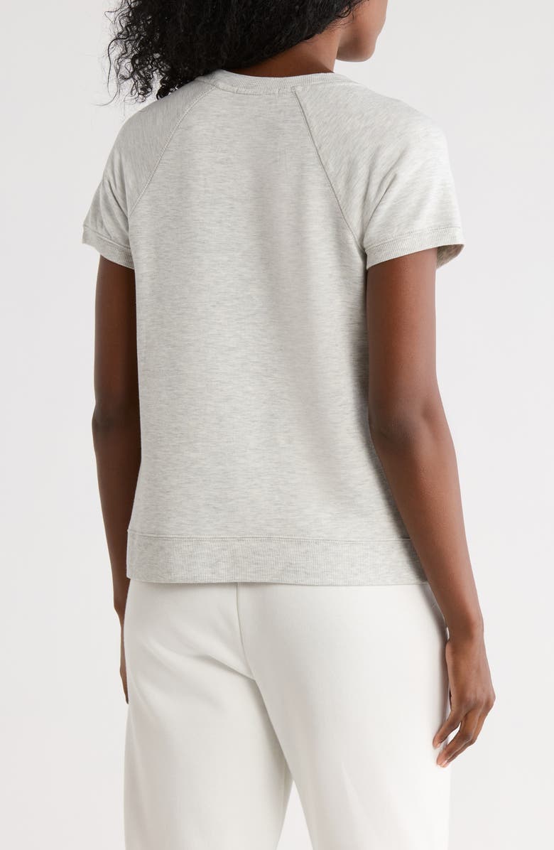 matty m. Raglan Sleeve Fleece T-Shirt, Alternate, color, Heather Grey