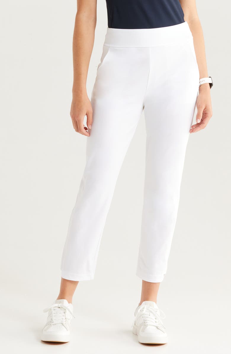 Zella Full Swing Ankle Pants, Main, color, White