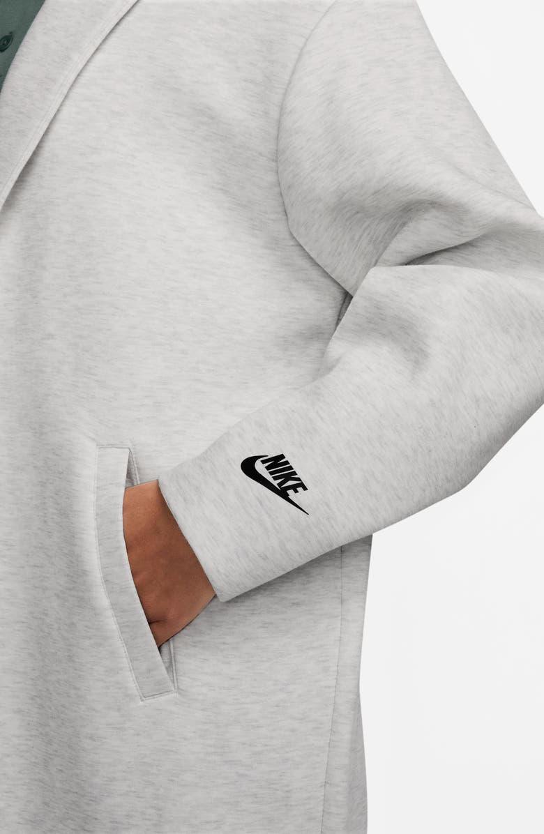 Nike Sportswear Oversize Tech Scuba Knit Duster, Alternate, color, Light Grey/ Black