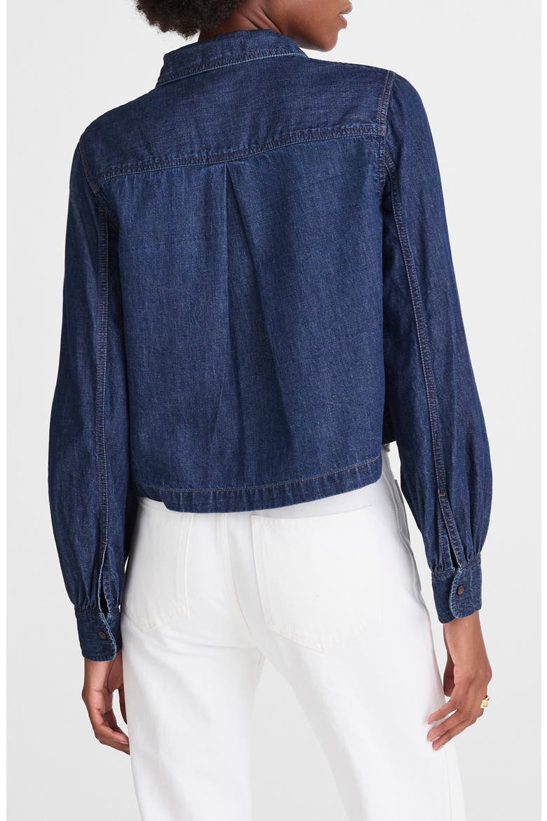 Patch Pocket Denim Button-Up Shirt, Alternate, color, GREENDALE WASH