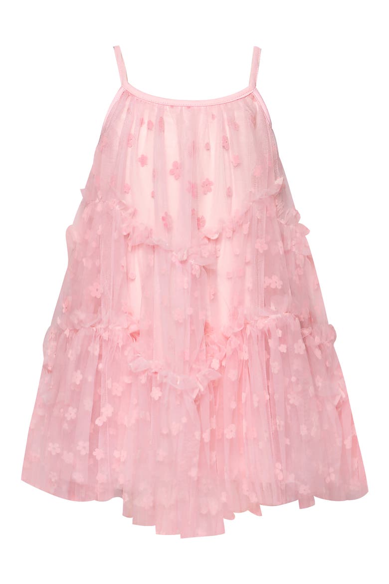 Kids' Tiered Tulle Party Dress, Main, color, PINK