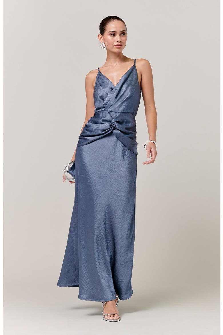Paula Midi Dress, Alternate, color, Petrol Blue
