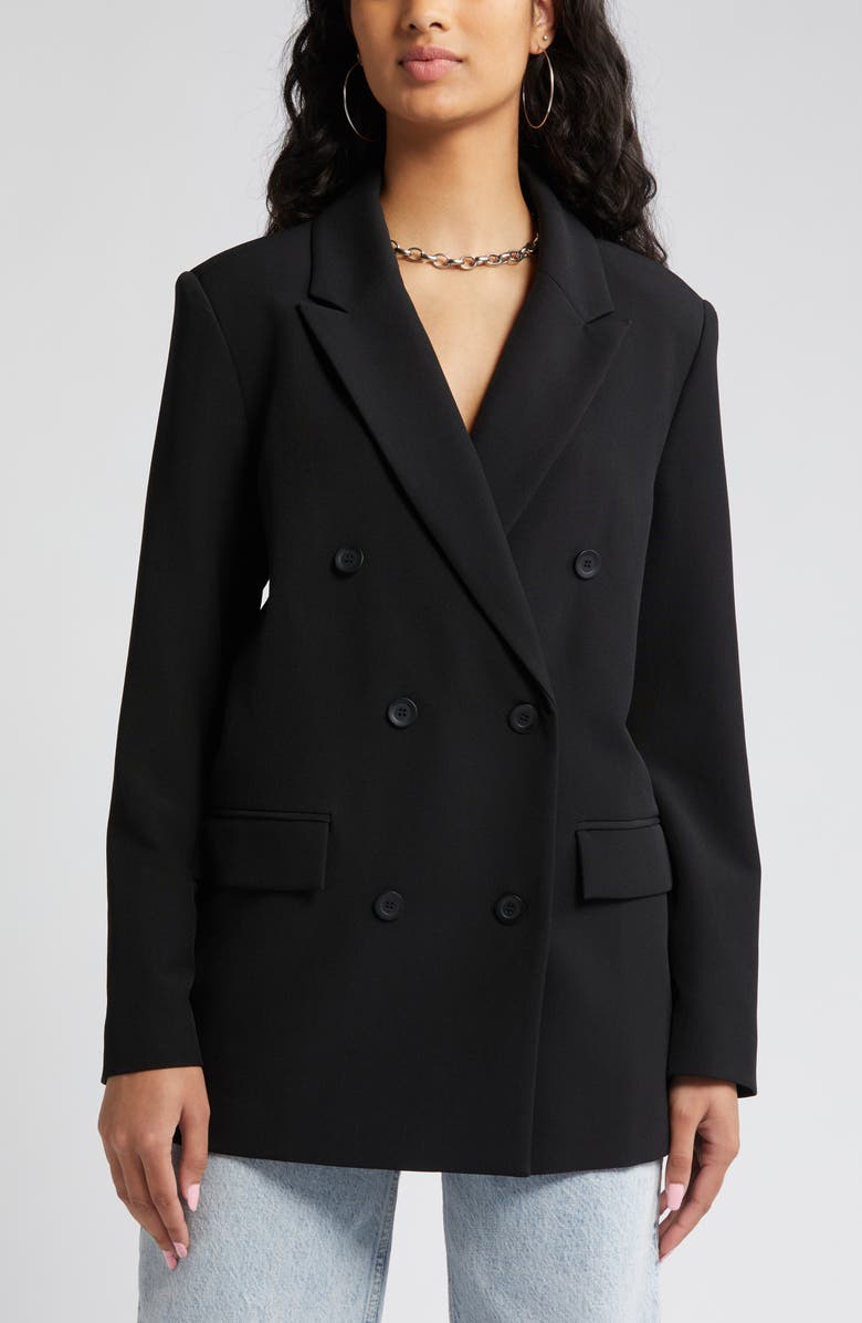 Open Edit Oversize Double Breasted Blazer, Alternate, color,