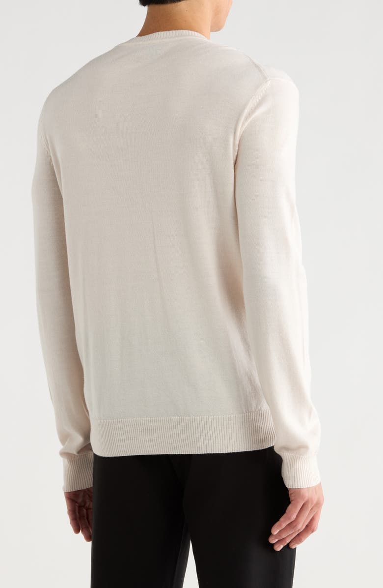 BOSS Bagritte Virgin Wool Sweater, Alternate, color, Open White