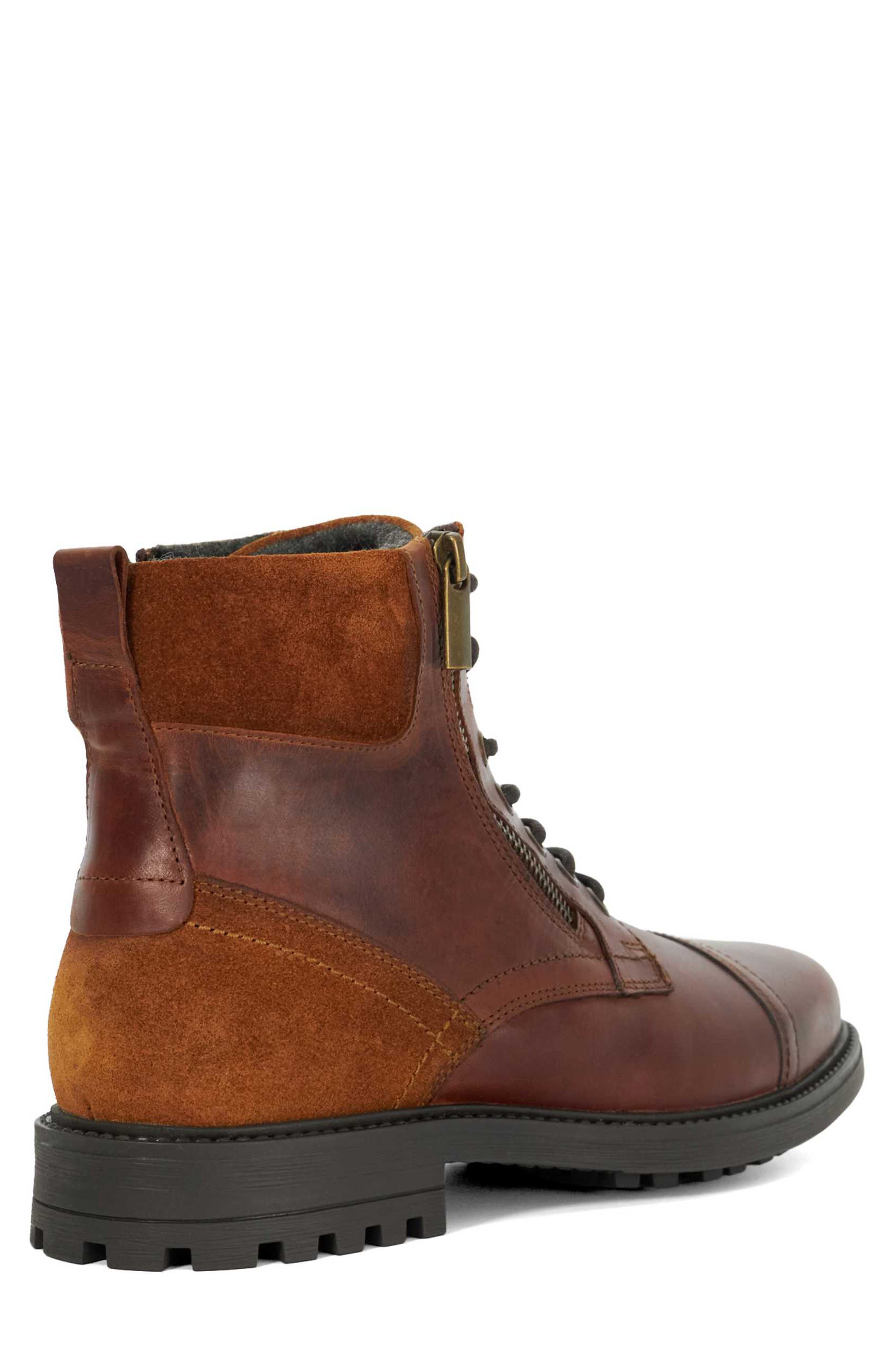 Dune London Cayden Boot, Alternate, color, Brown Leather