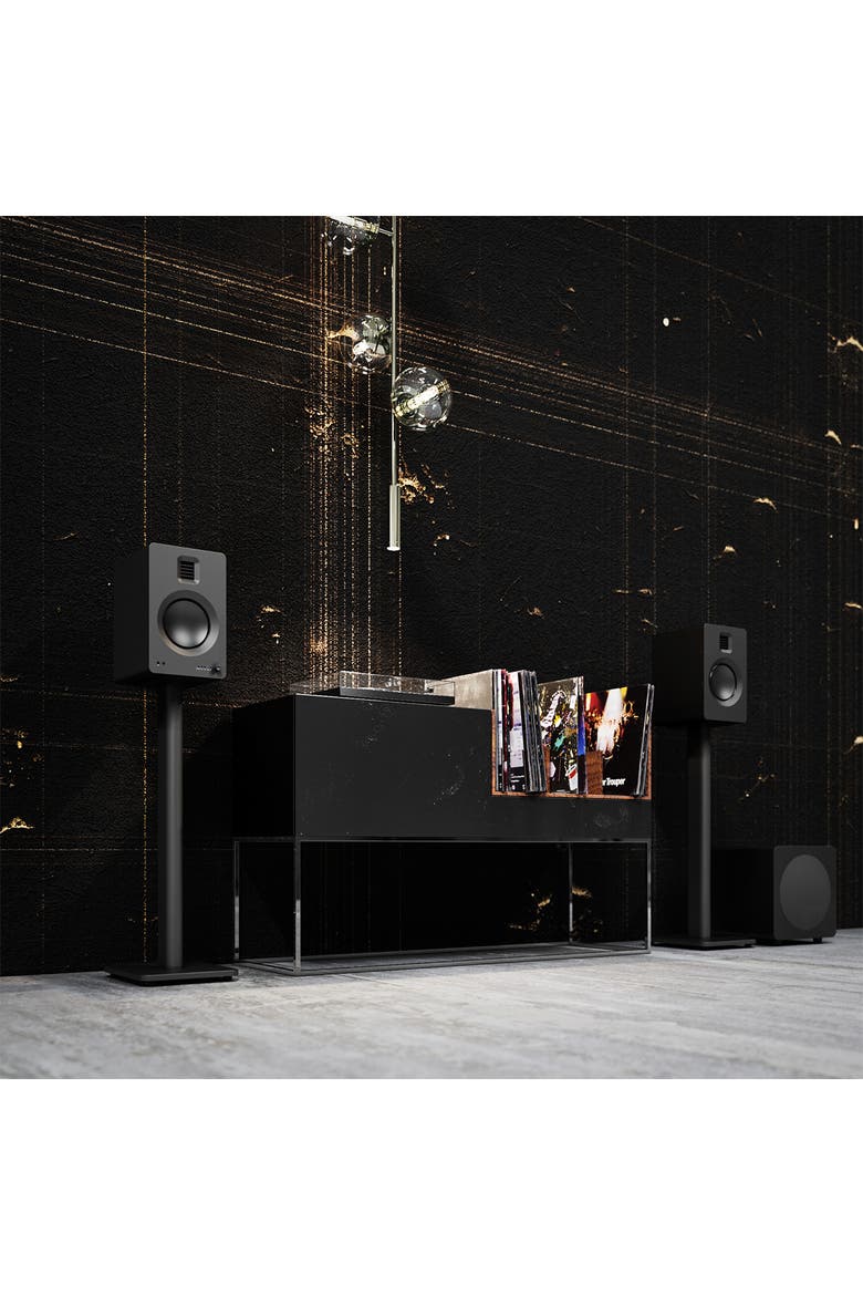 SP26PL 26" Bookshelf Speaker Stands with Rotating Top Plates and Cable Management - Pair, Alternate, color, Black