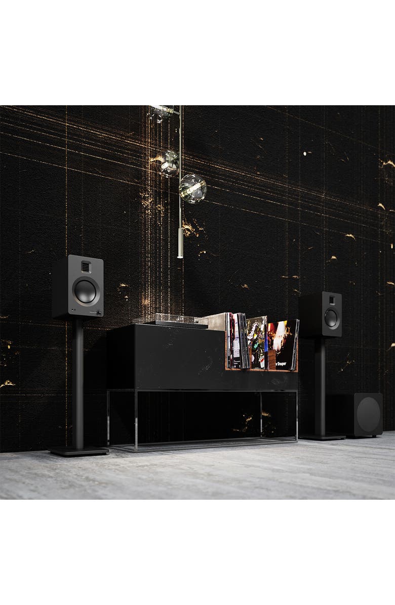 Kanto SP26PL 26" Bookshelf Speaker Stands with Rotating Top Plates and Cable Management - Pair, Alternate, color, Black