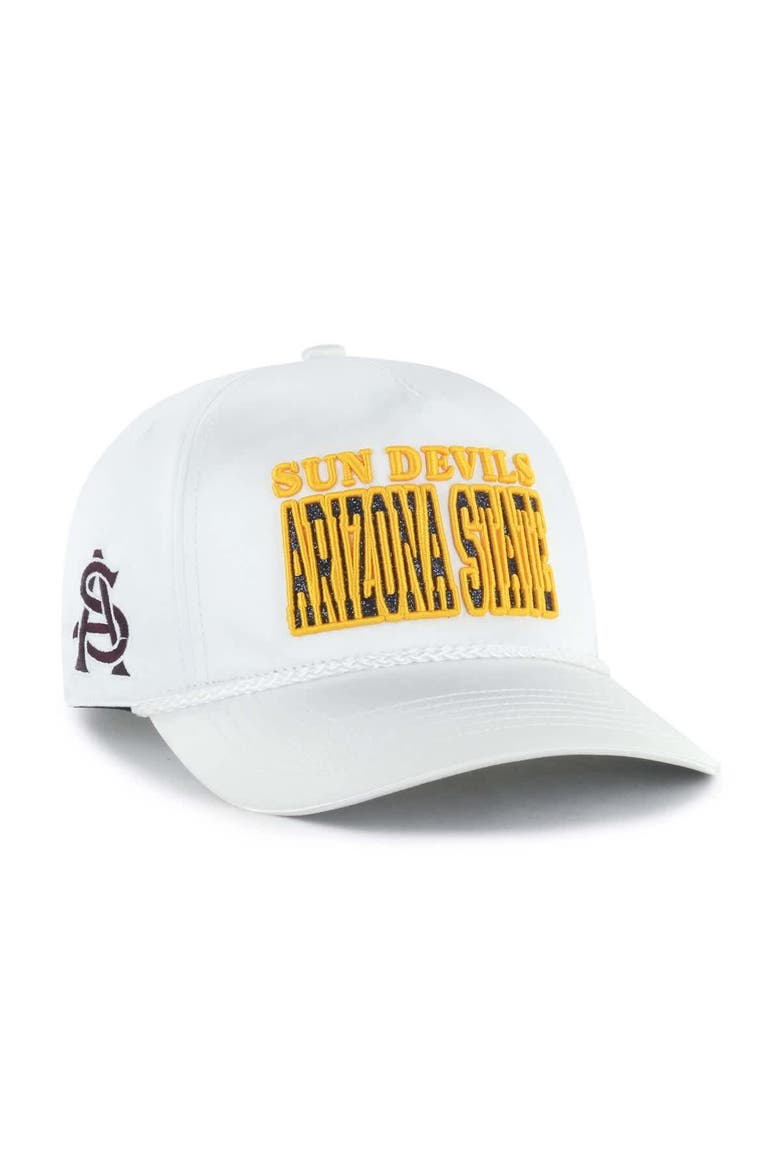 Women's '47 White Arizona State Sun Devils Outspoken Hitch Adjustable Hat, Main, color, White