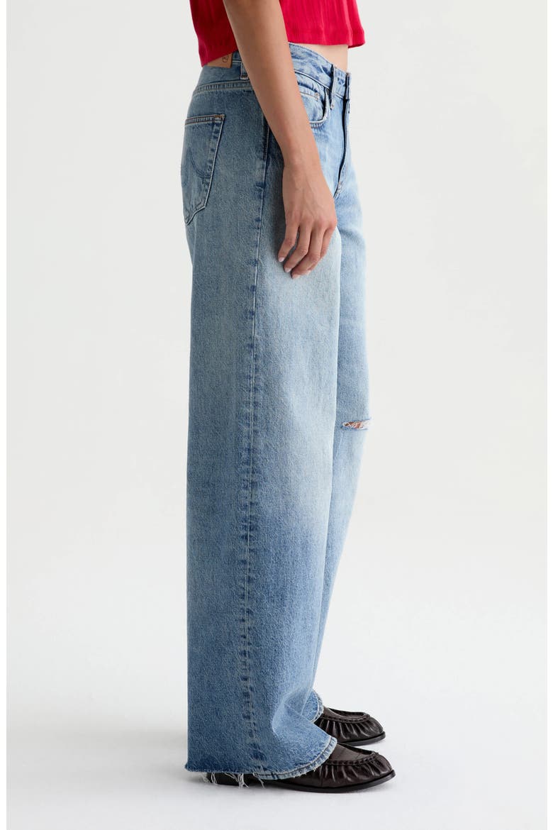 Adria Ripped Low Rise Baggy Wide Leg Jeans, Alternate, color, 19 YEARS NORTH STAR