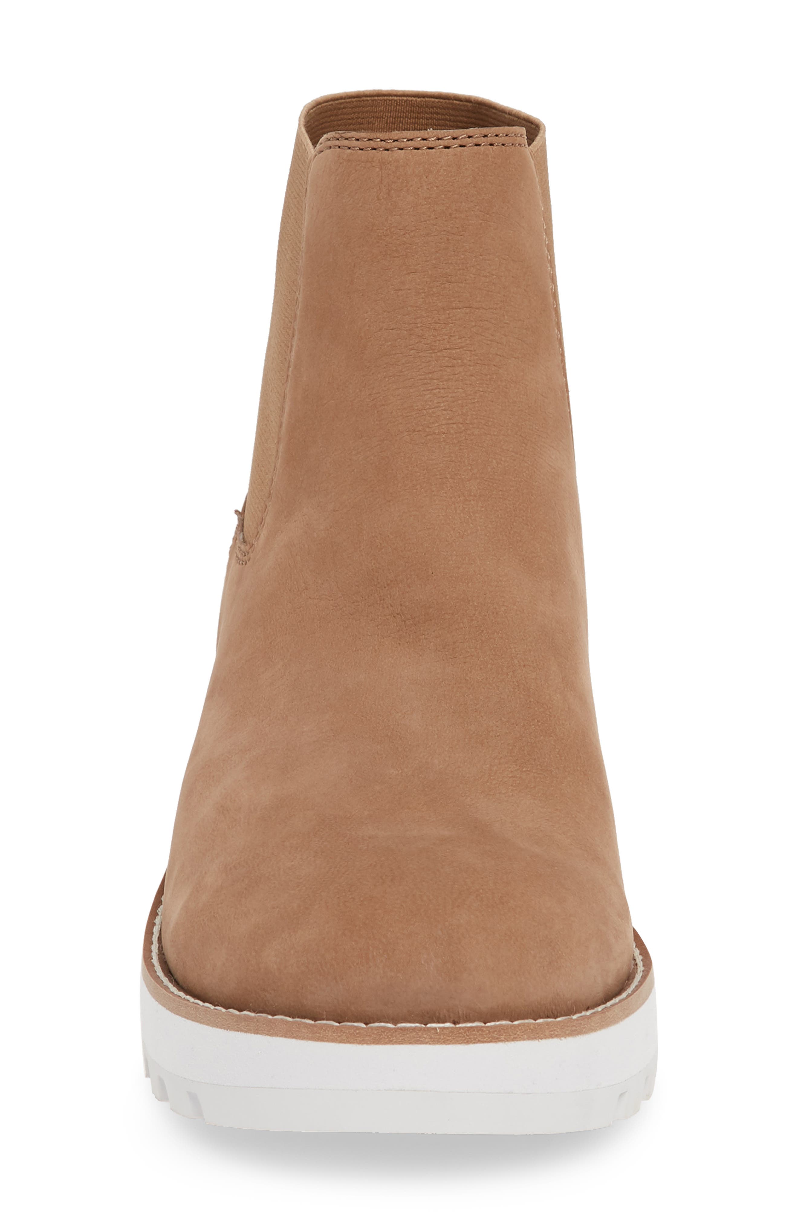 Wedge Chelsea Boot, Alternate, color, EARTH NUBUCK LEATHER