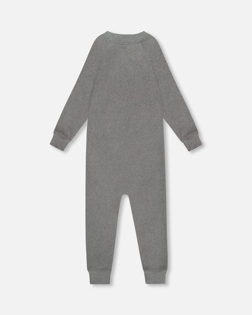 Deux Par Deux Gender Inclusive One-piece Thermal Underwear In Gray