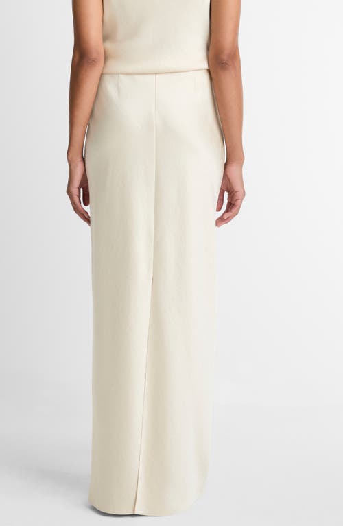 Vince Satin Bias Column Skirt In Neutral