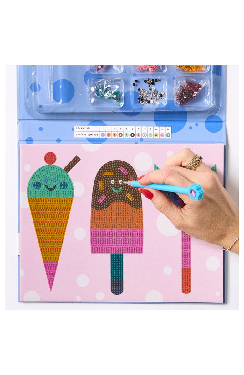 Journey of Something Sparkle Art, Yum! Yum! Yum! DIY Bedazzled Artwork Kit, Alternate, color, Multicolored