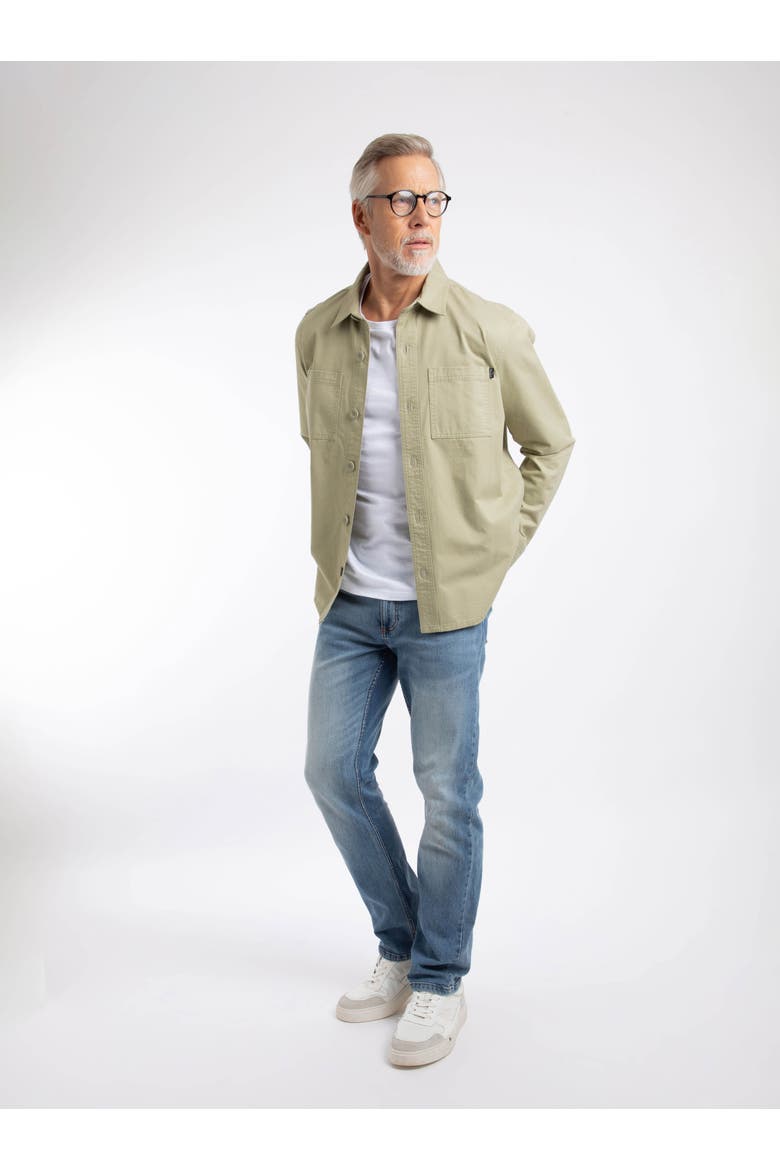 Bear Workwear Twill Overshirt, Alternate, color, Laurel Green