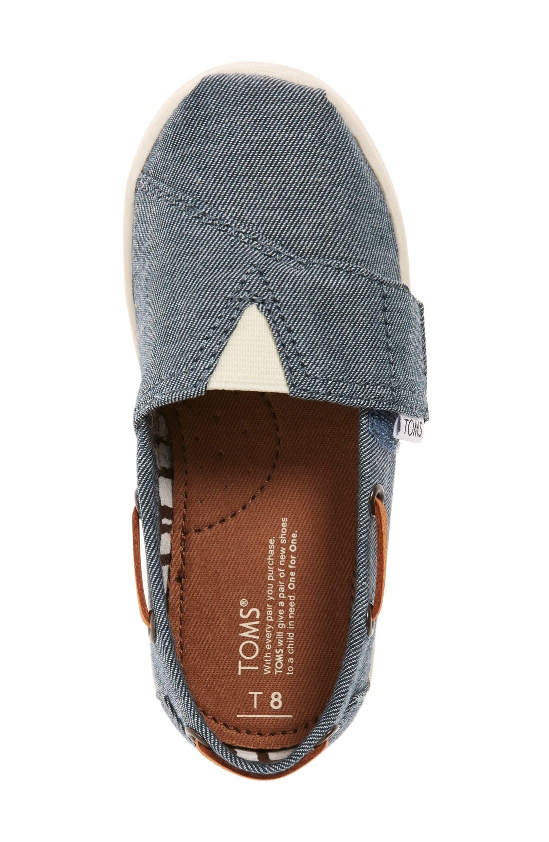 TOMS 'Bimini' Chambray Slip-On, Alternate, color, 