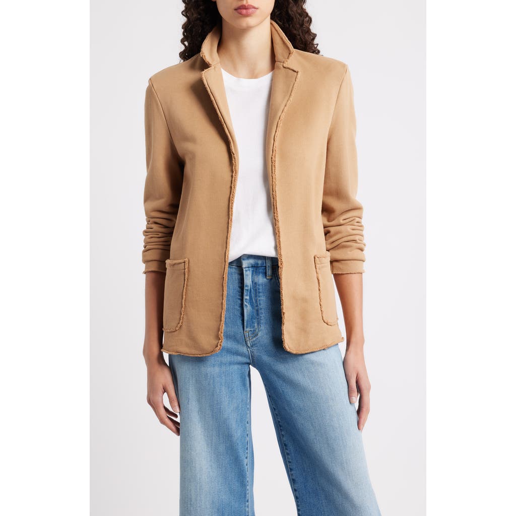 Frank & Eileen Dublin Cotton French Terry Blazer in Camel  product
