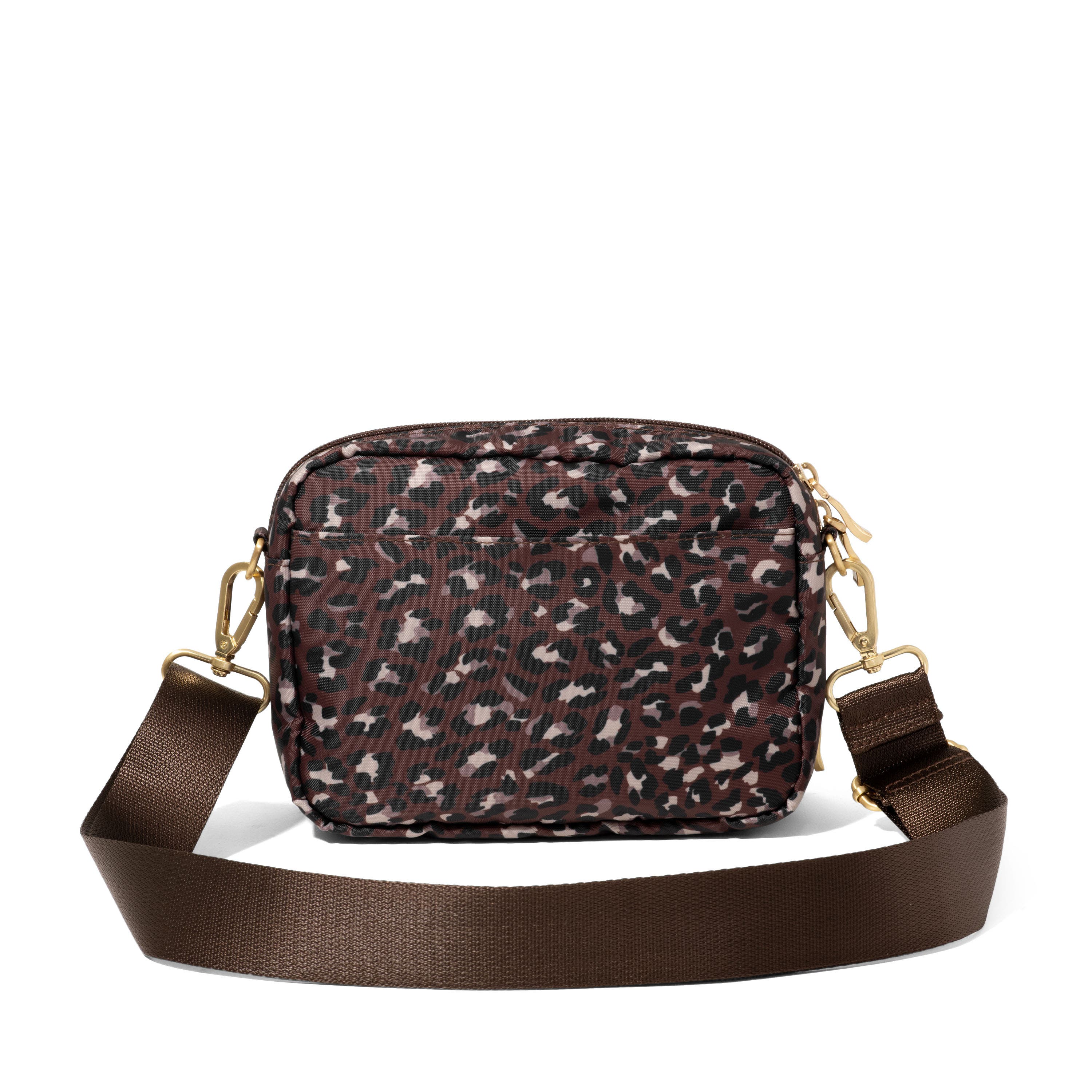Coastal Flip Lock Camera Bag Crossbody, Alternate, color, GANACHE CHEETAH GOLD HARDWARE