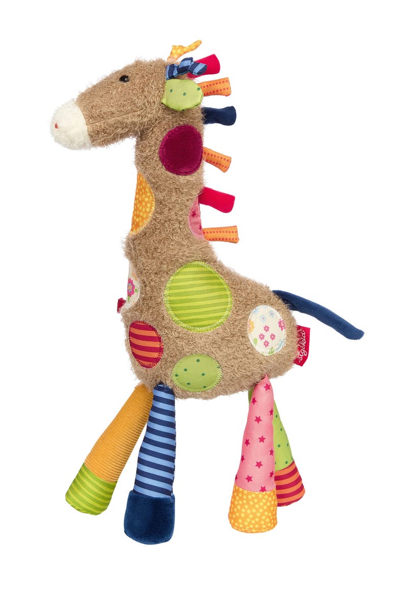 Patchwork Giraffe Plush Toy, Main, color, Multicolored