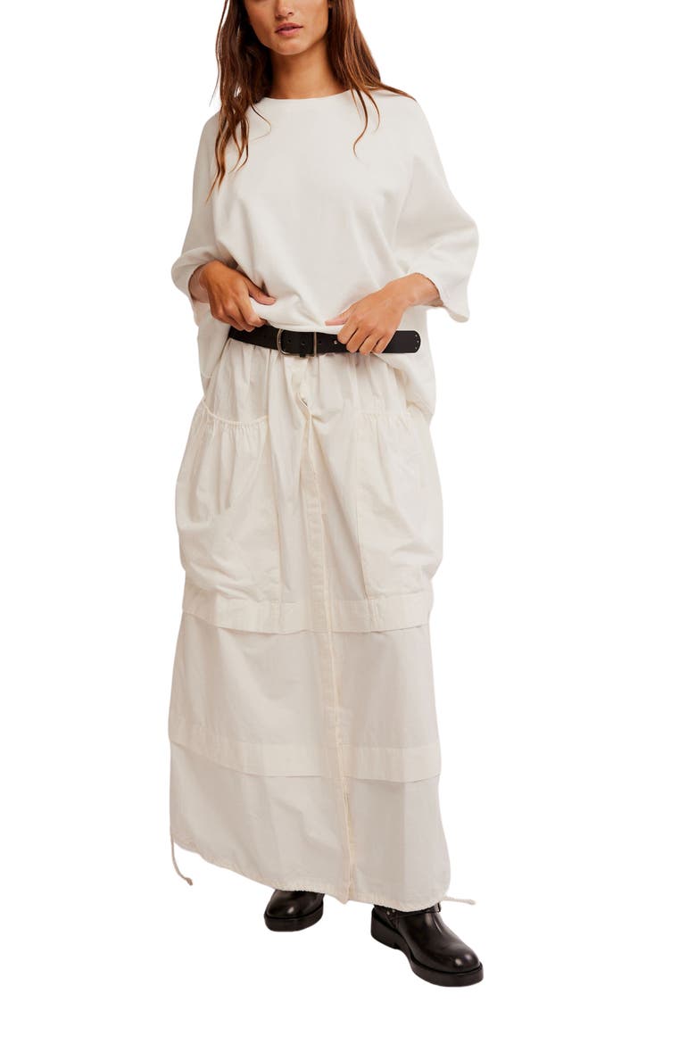 Joah Oversize Cotton Blend T-Shirt, Alternate, color, WHITE