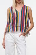 STAUD Elena Stripe Sleeveless Top