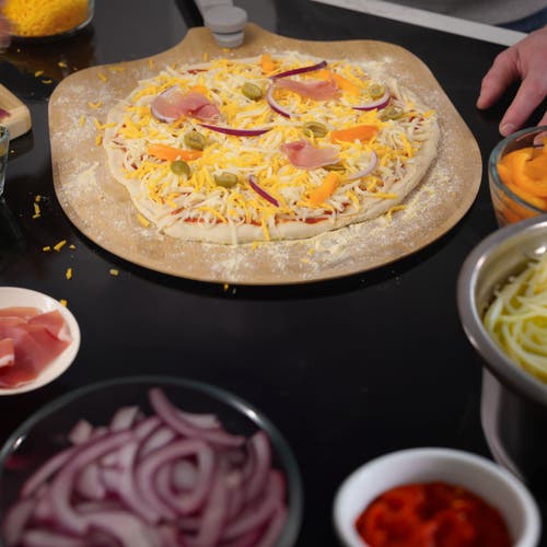 Old Stone Pizza Peel W/ Folding Handle, 12x14-inch In Brown